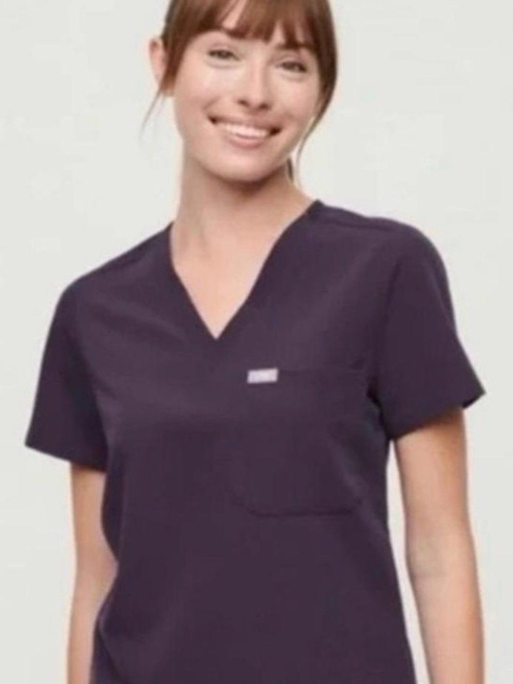 Figs Purple Shadow Catarina Scrub Top